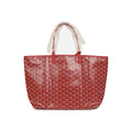 Goyard Goyardine Red Saint Louis PM Tote Bag Palladium Hardware