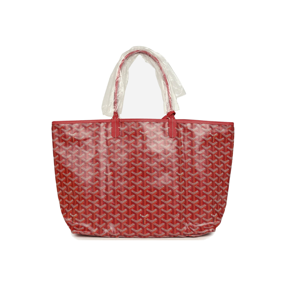 Goyard Goyardine Red Saint Louis PM Tote Bag Palladium Hardware