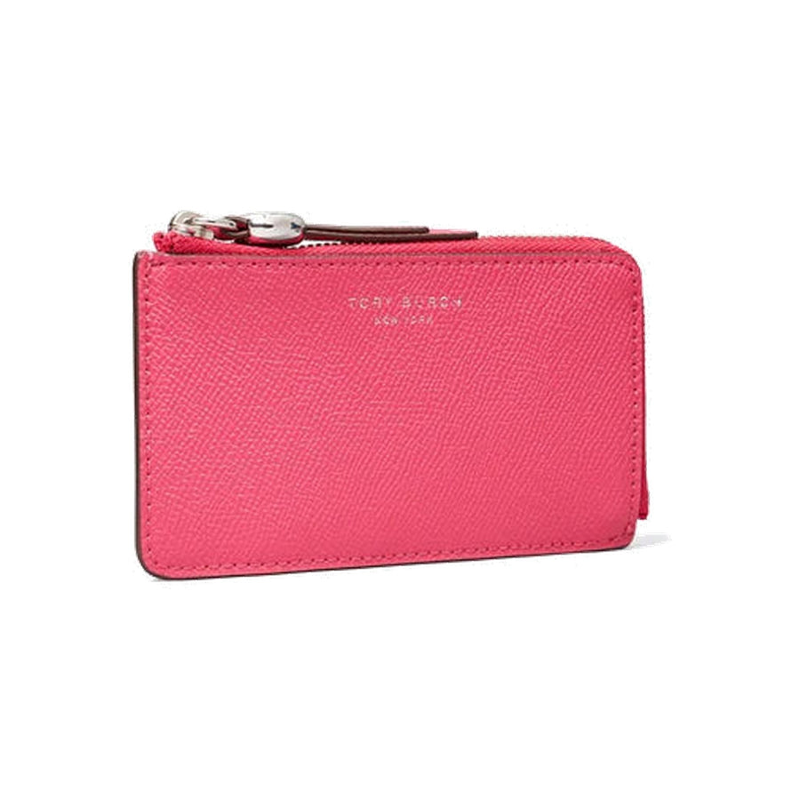 Tory Burch Romy Zip Card Case Bright Pink