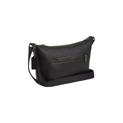 Coach Small Finn Crossbody Bag With Pouch in Gunmetal Black