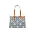 T Monogram Denim Small Tote