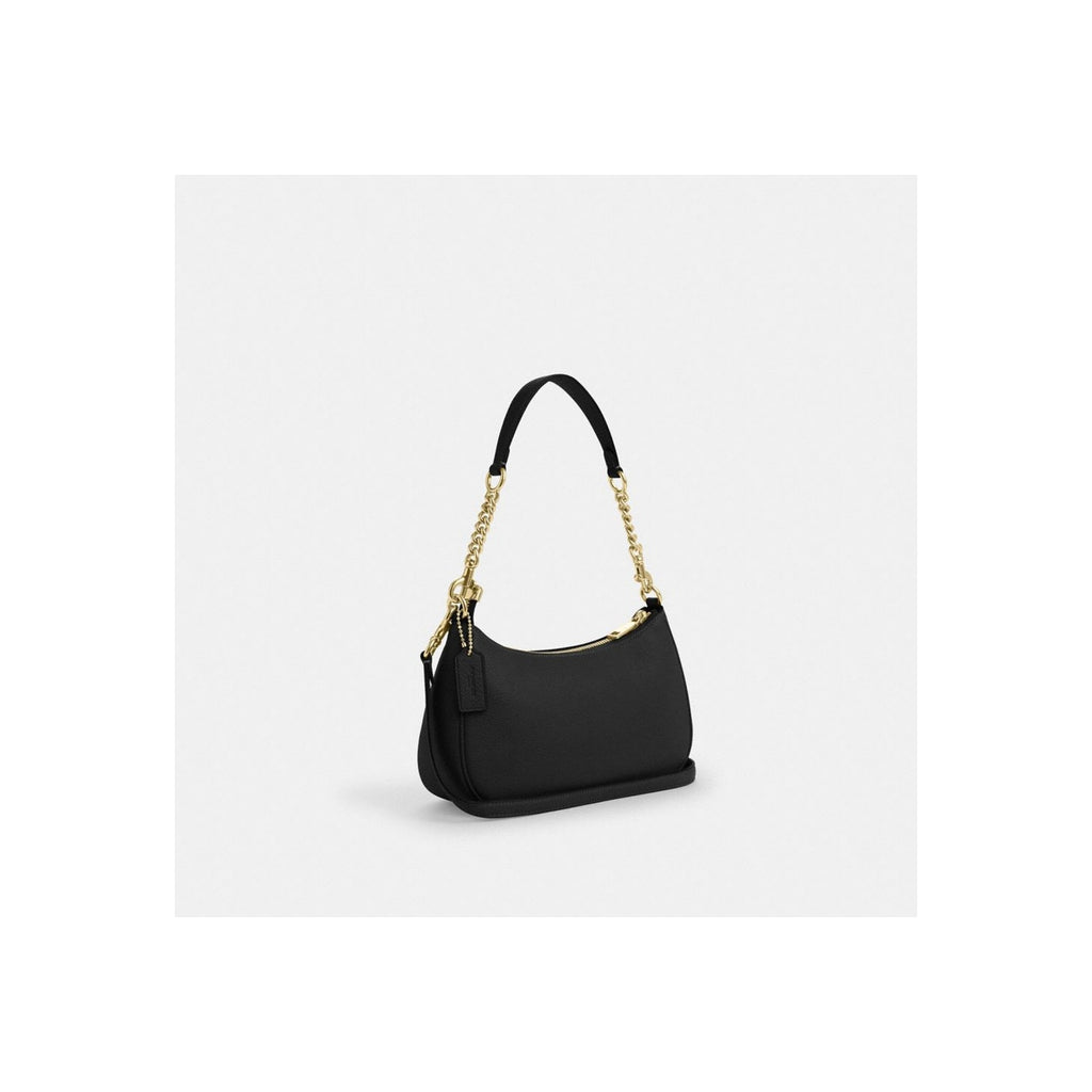 Coach Teri Shoulder Bag Gold Black