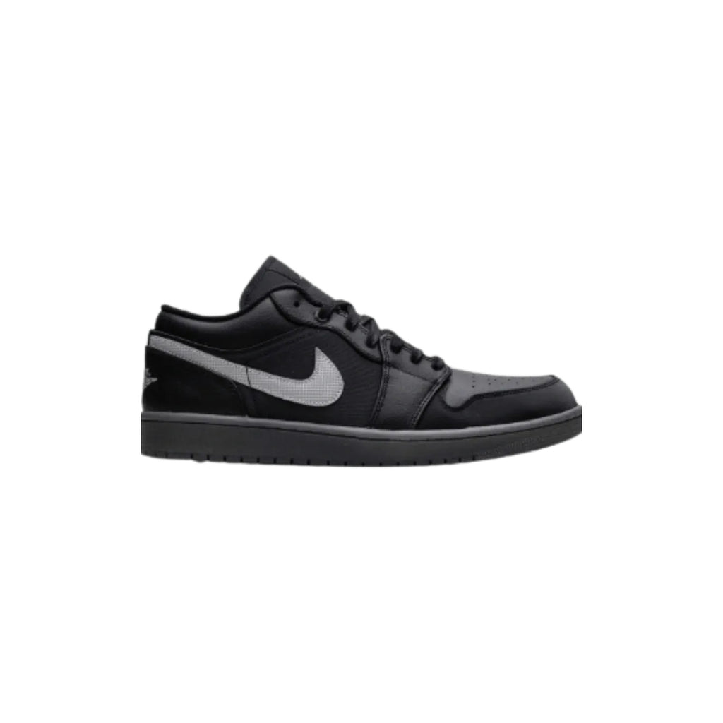 Jordan 1 Low Black White Dark Smoke Grey (Reflective Swoosh)