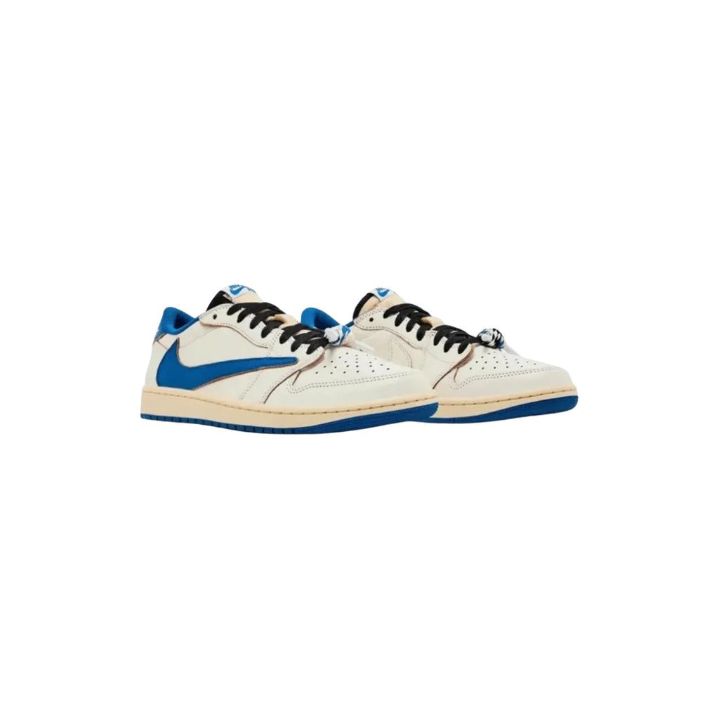 Nike Air Jordan 1 Retro Low OG Fragment x Travis Scott Sail Military Blue