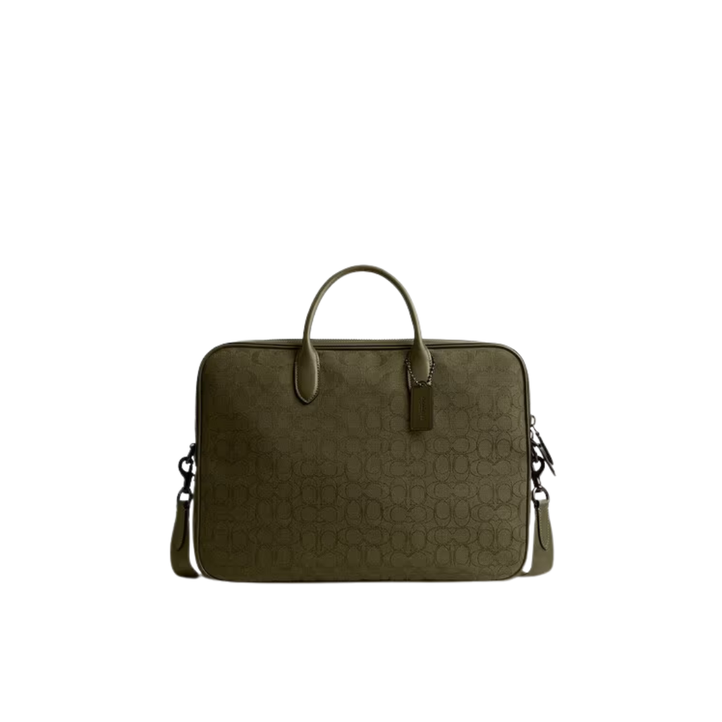 Coach Signature Jacquard Theo Bag