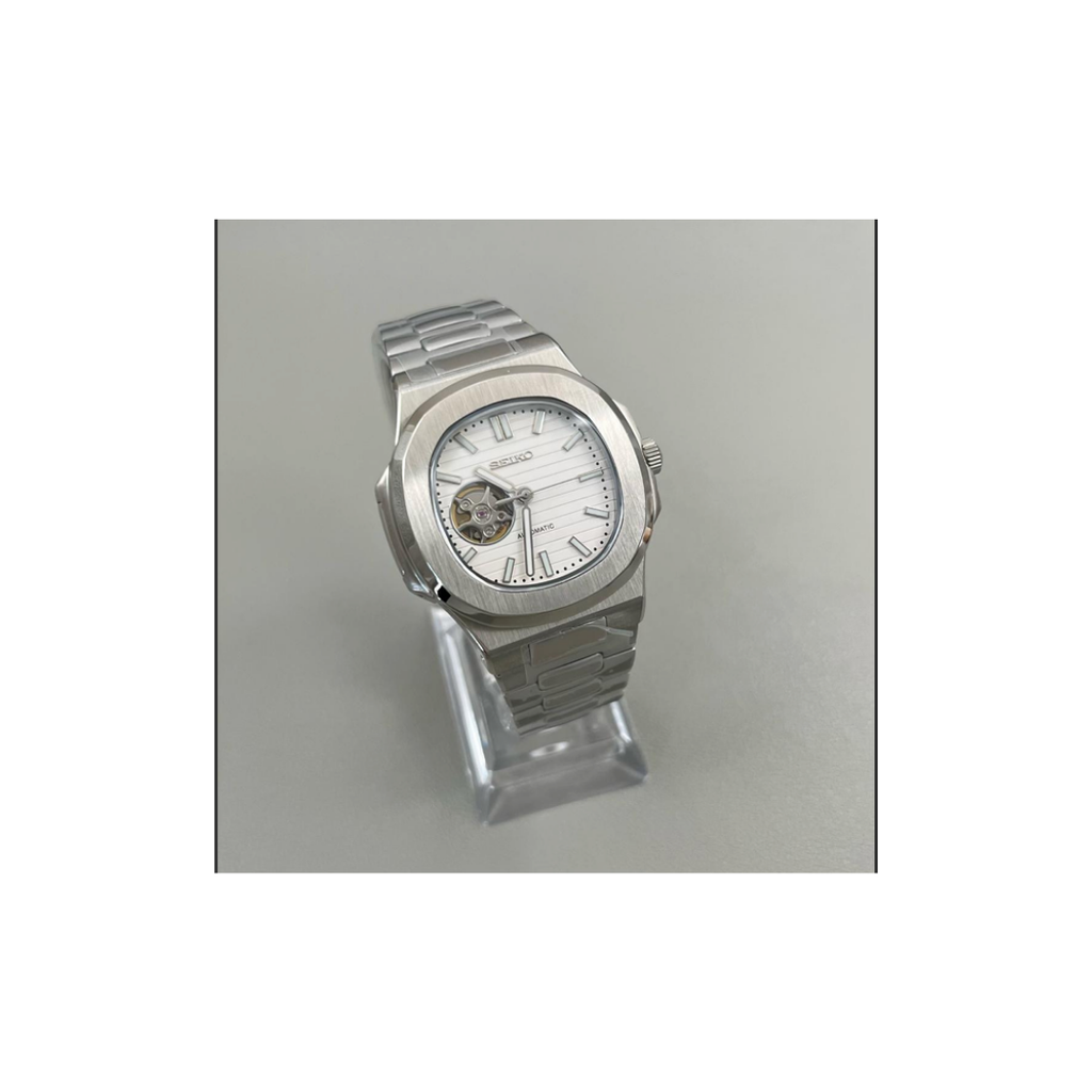 Seiko Mod Sillnaut Open Heart White