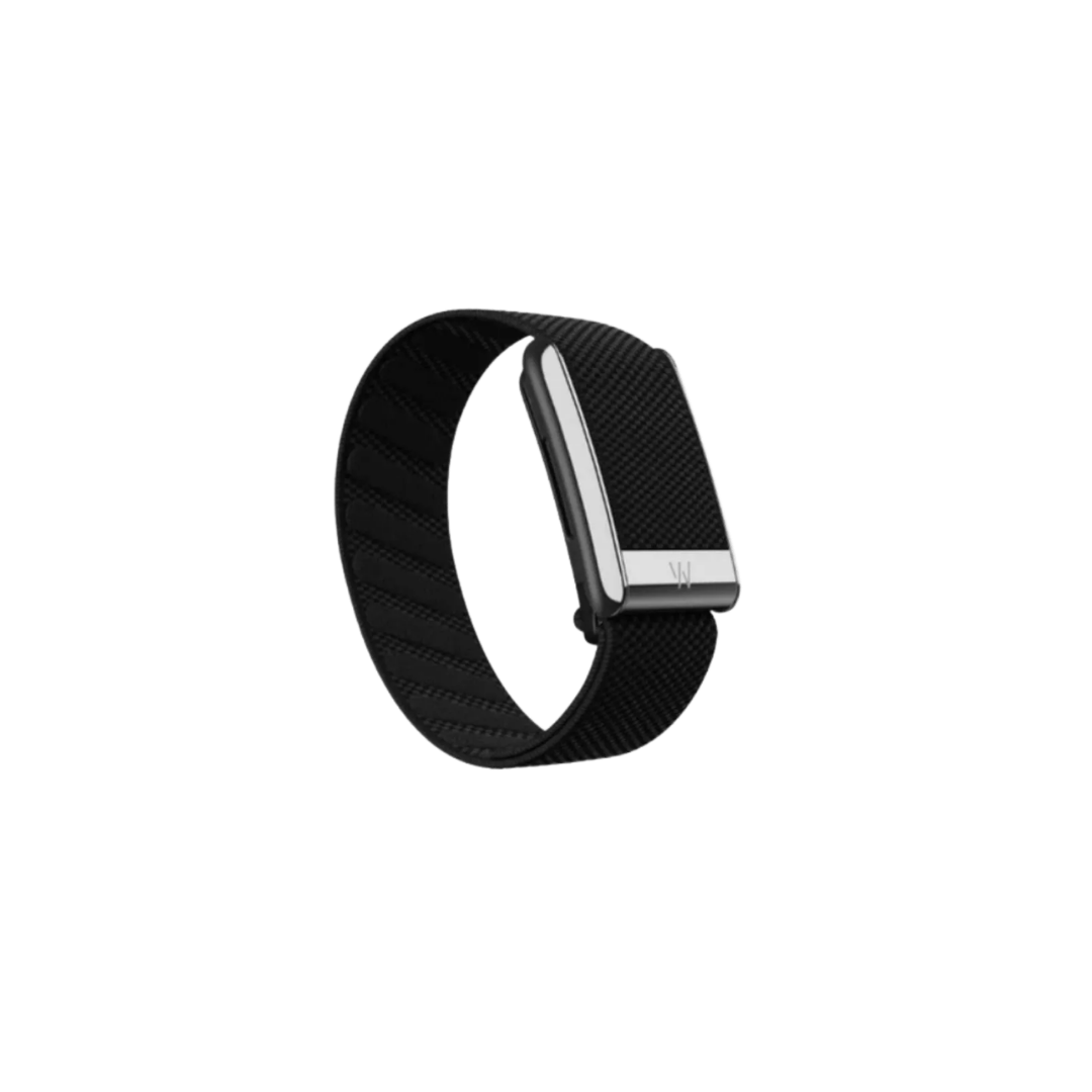 Whoop 5.0 Superknit Luxe Obsidian With Titanium Band (12 Month Peak Subscription Included)