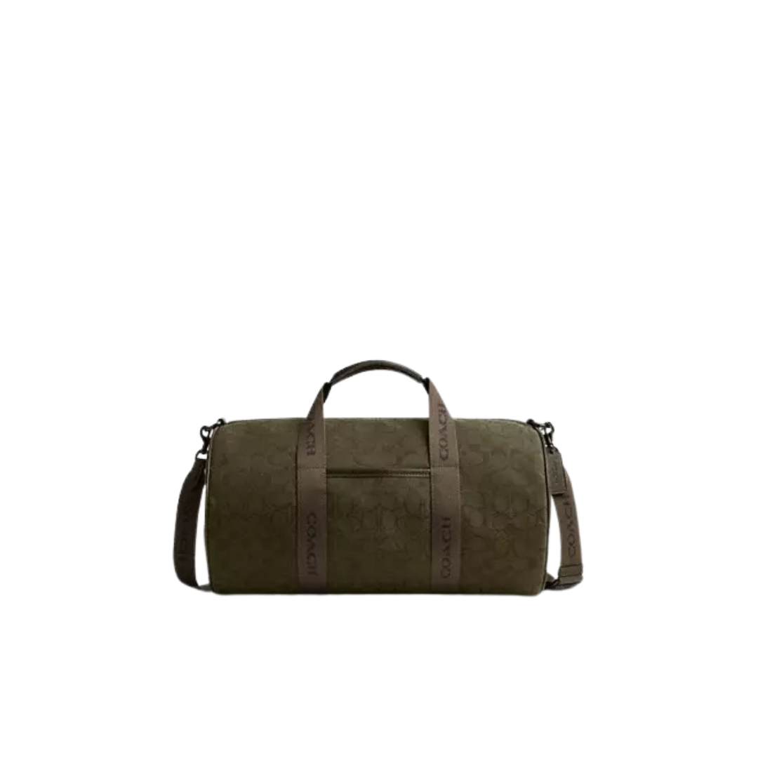 Coach Theo Duffle In Signature Jacquard