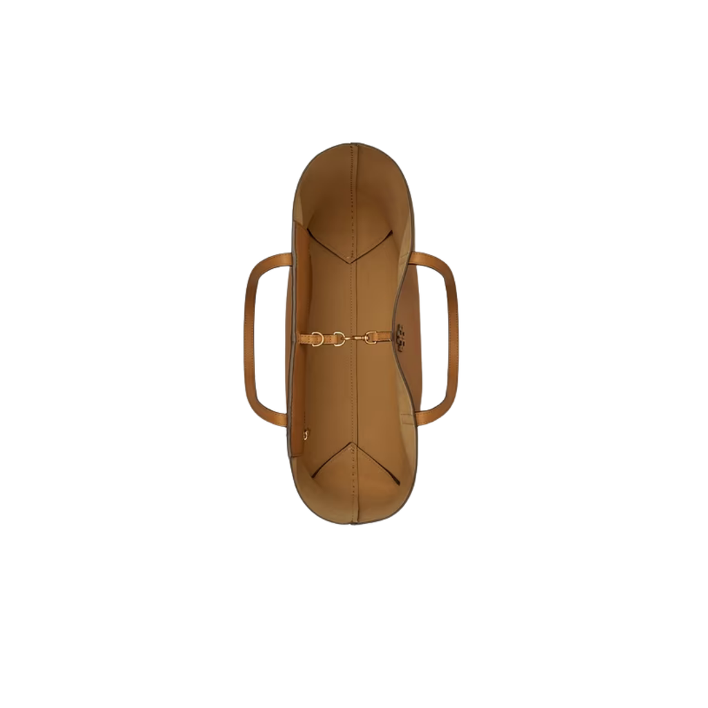 Tory Burch Beige Mcgraw Textured Leather Tote