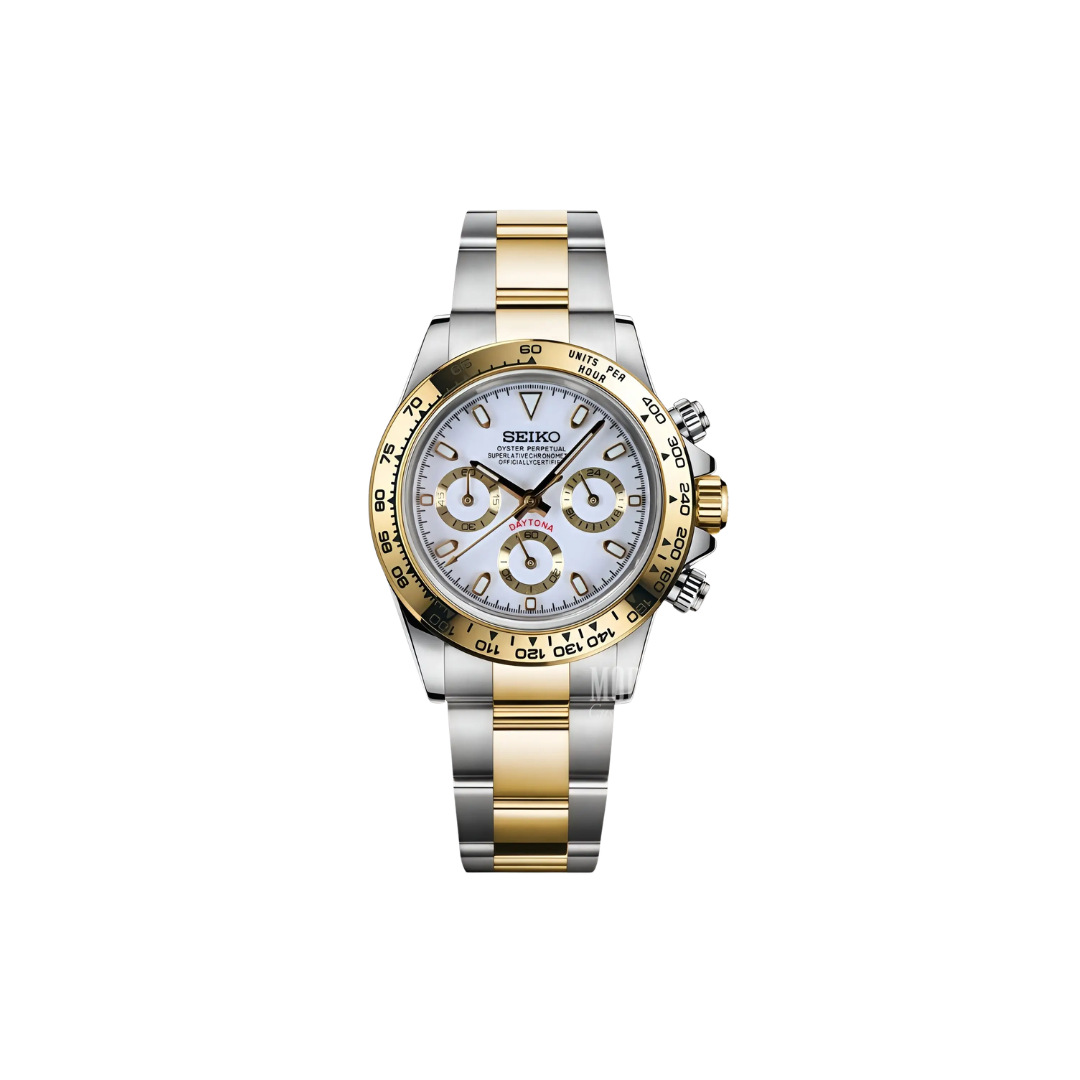 Seiko mod  Cosmograph Daytona Oystersteel and yellow gold