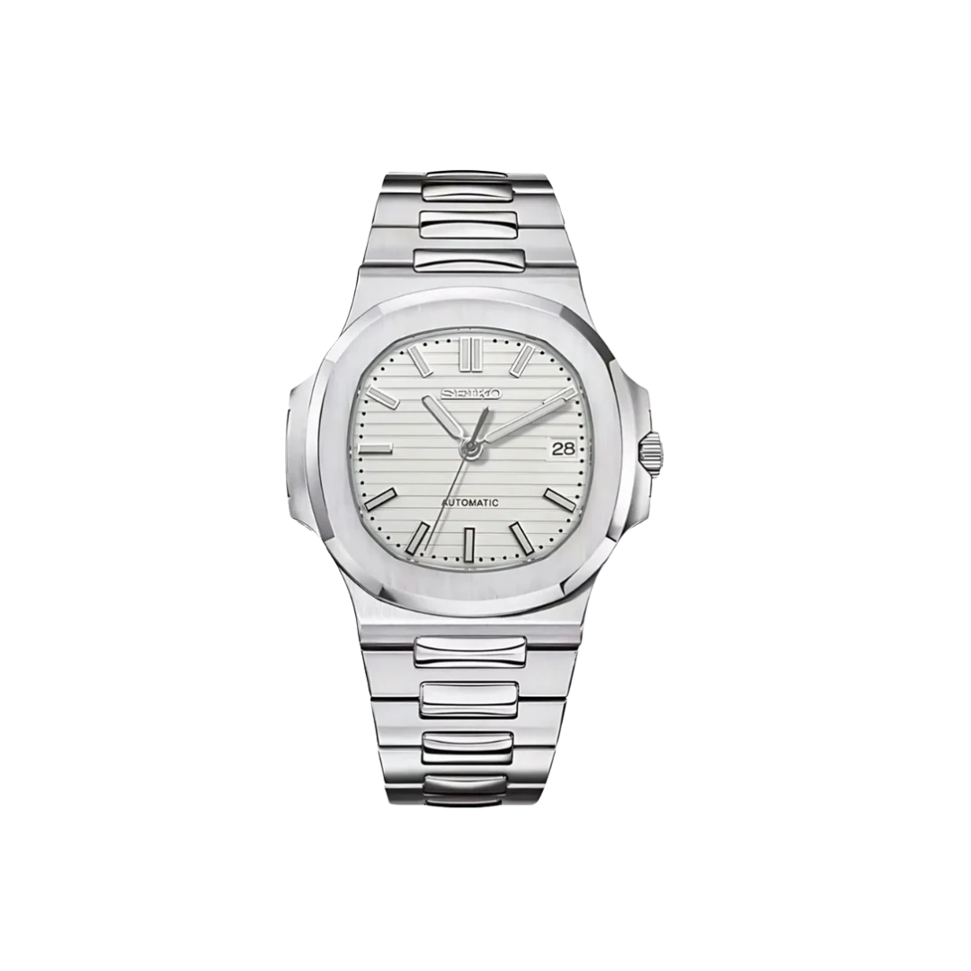 Seiko Mod Nautilus White