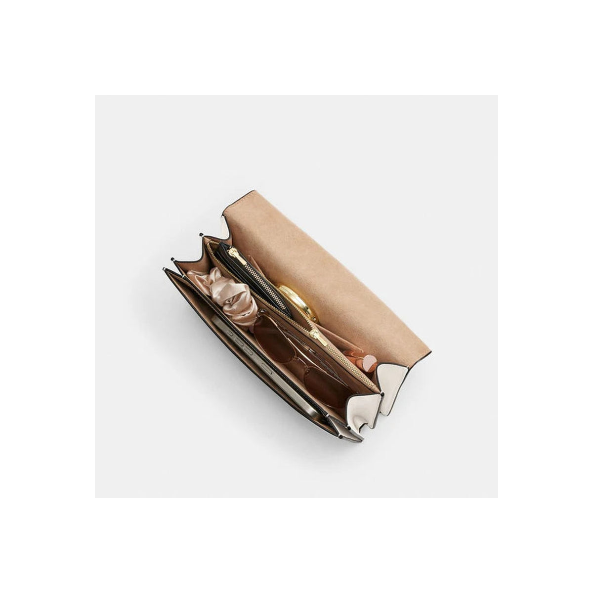Coach Klare Envelope Crossbody Bag Gold Chalk