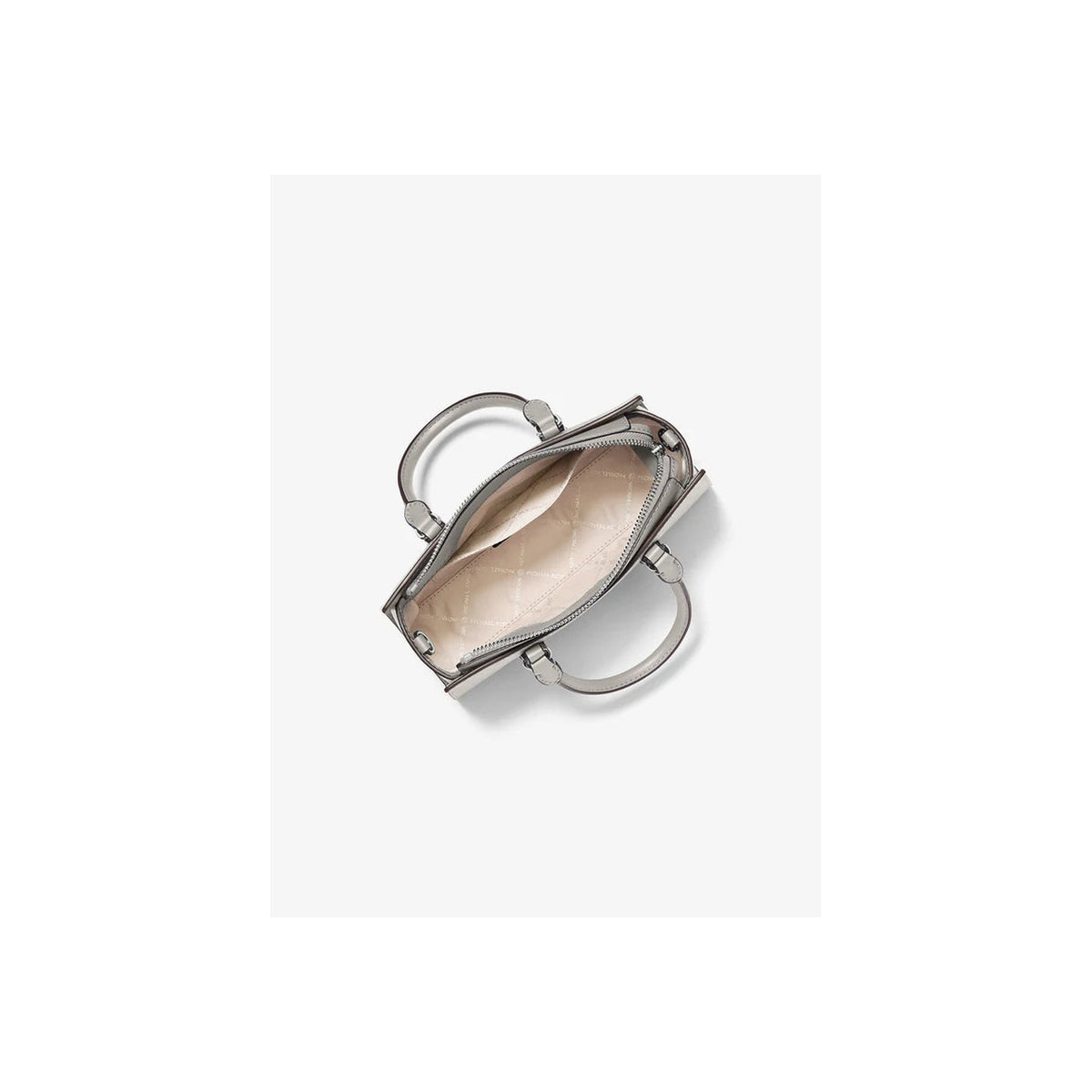 Michael Kors Arden Small Signature Logo Messenger Bag Pearl Grey