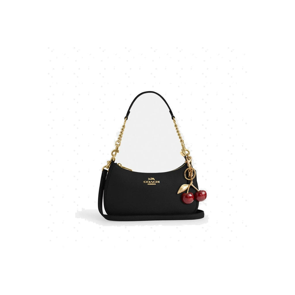 Coach Teri Shoulder Bag Gold Black