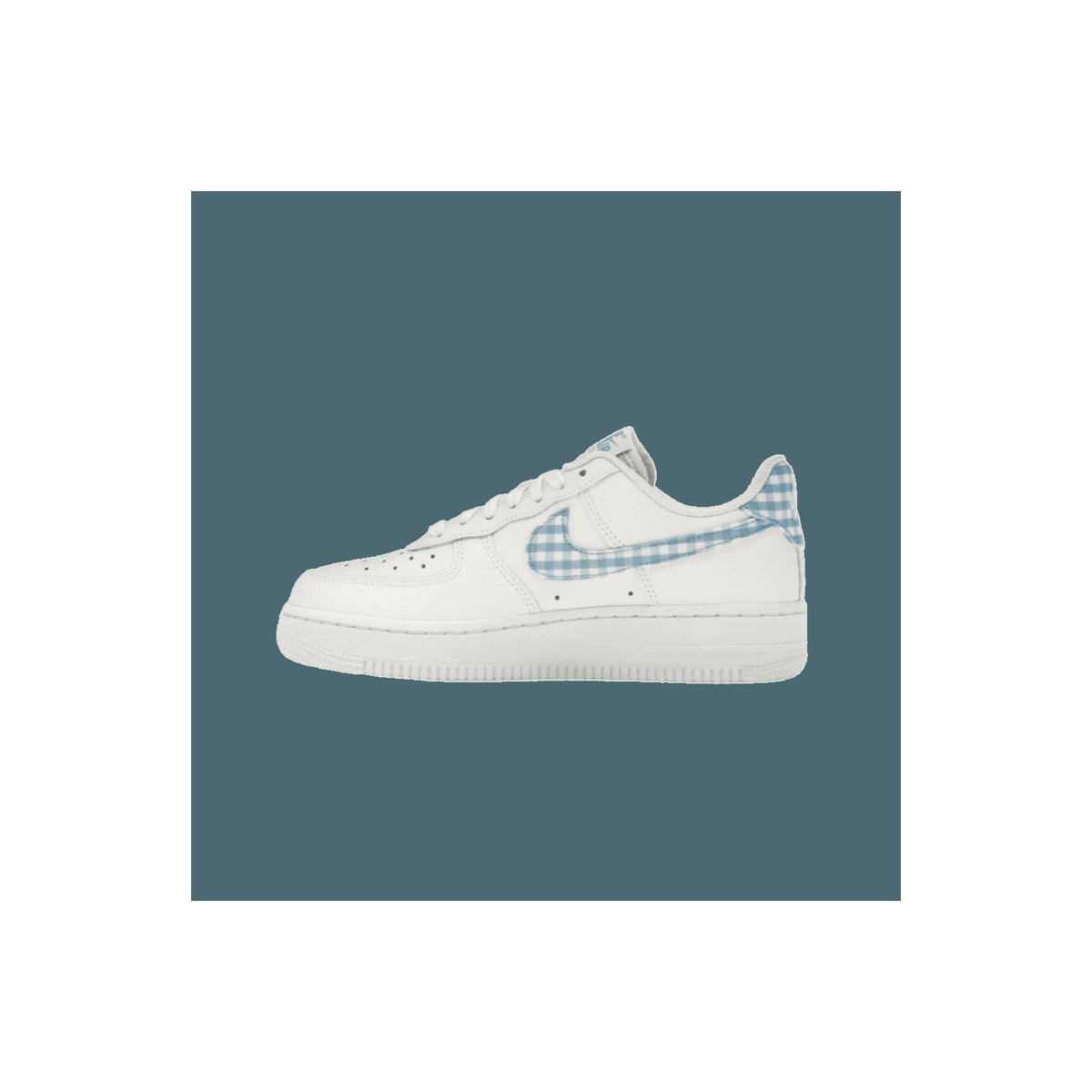 Nike Air Force 1 Low '07 Essential White University Blue Gingham