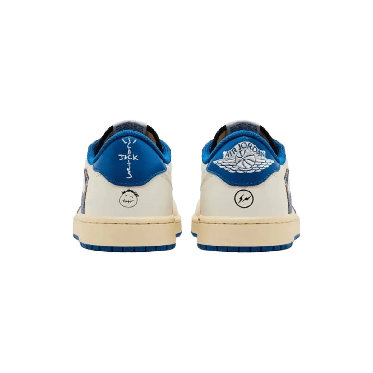 Nike Air Jordan 1 Retro Low OG Fragment x Travis Scott Sail Military Blue