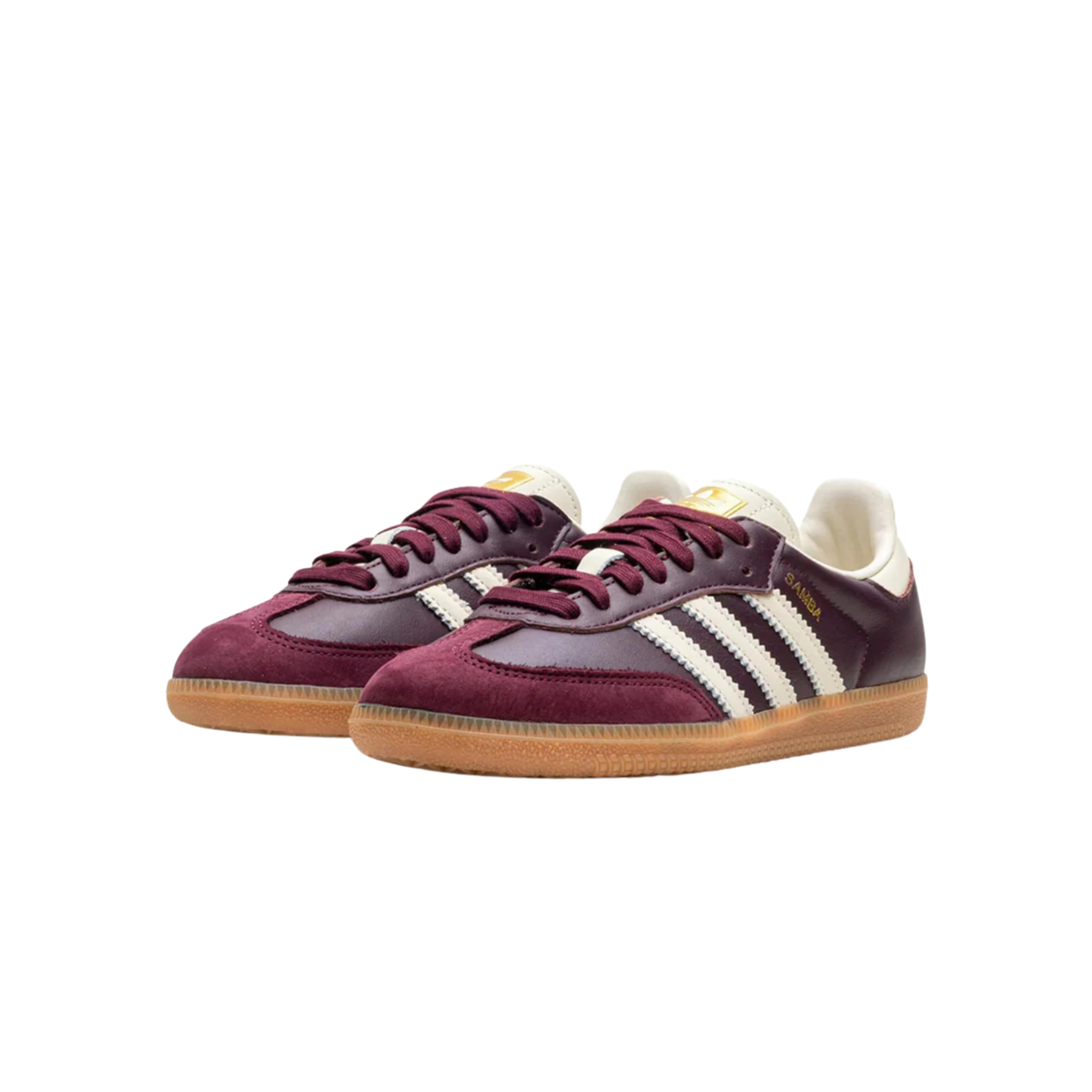 adidas Samba OG Maroon Gold Metallic (W)