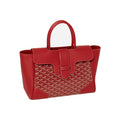 Goyard Saigon Tote Red Goyardine Canvas Palladium Hardware