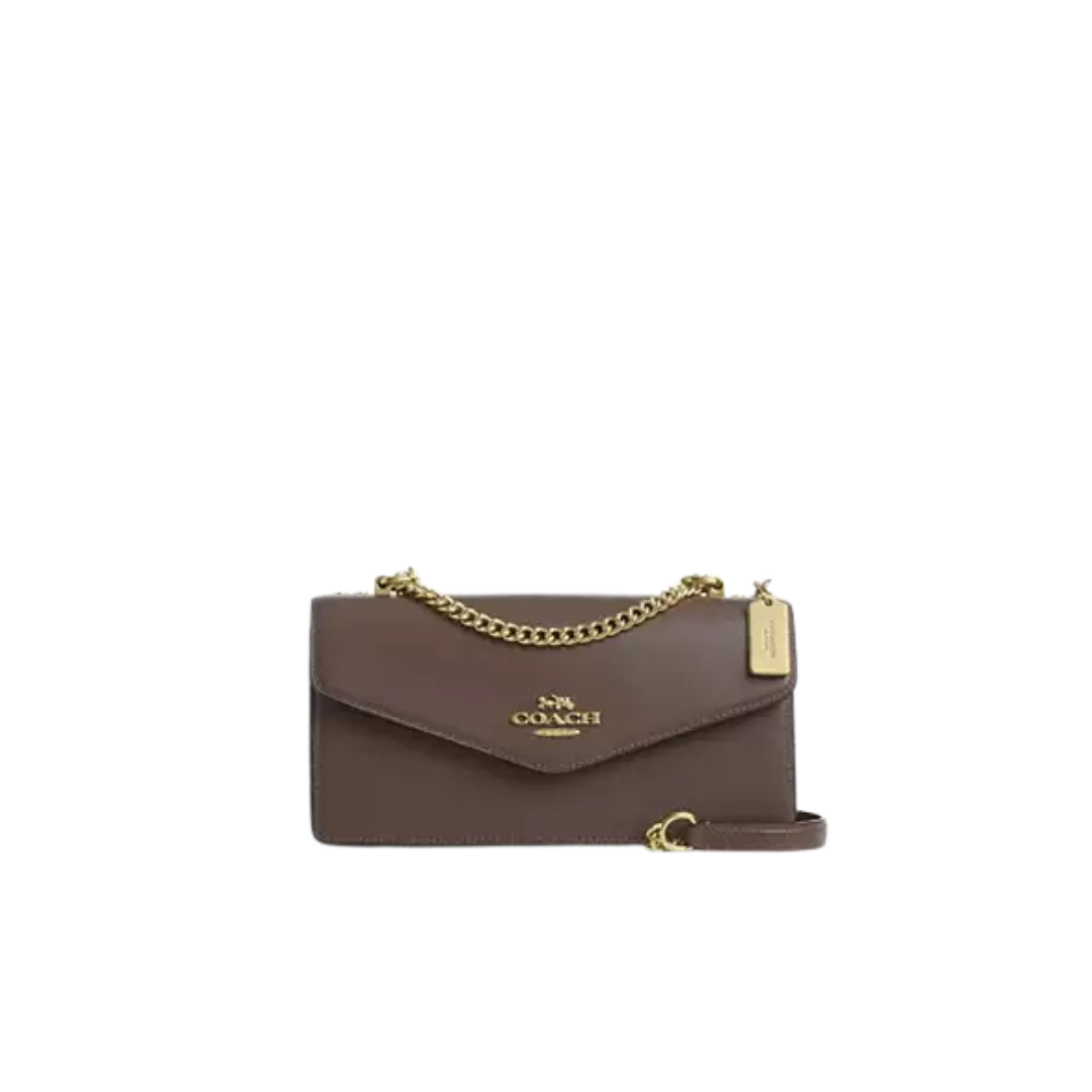 Coach Klare Envelope Crossbody Bag Dark stone