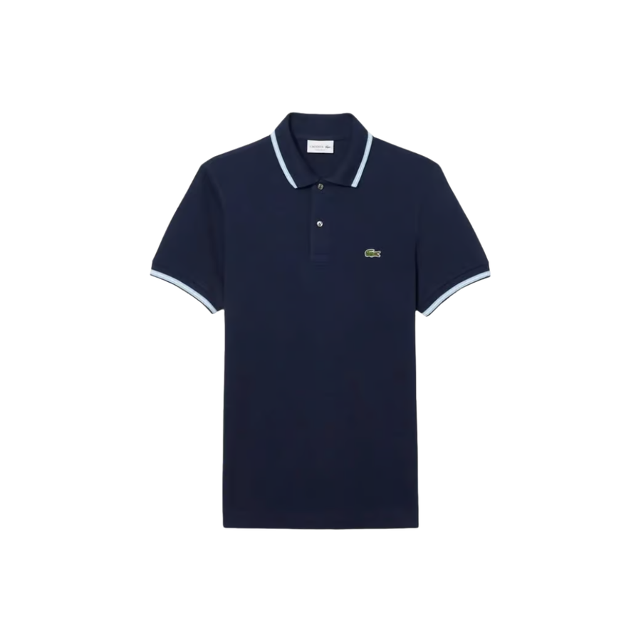 Lacoste Navy Blue Trim Accent L.12.12 Regular Fit Polo T-Shirt