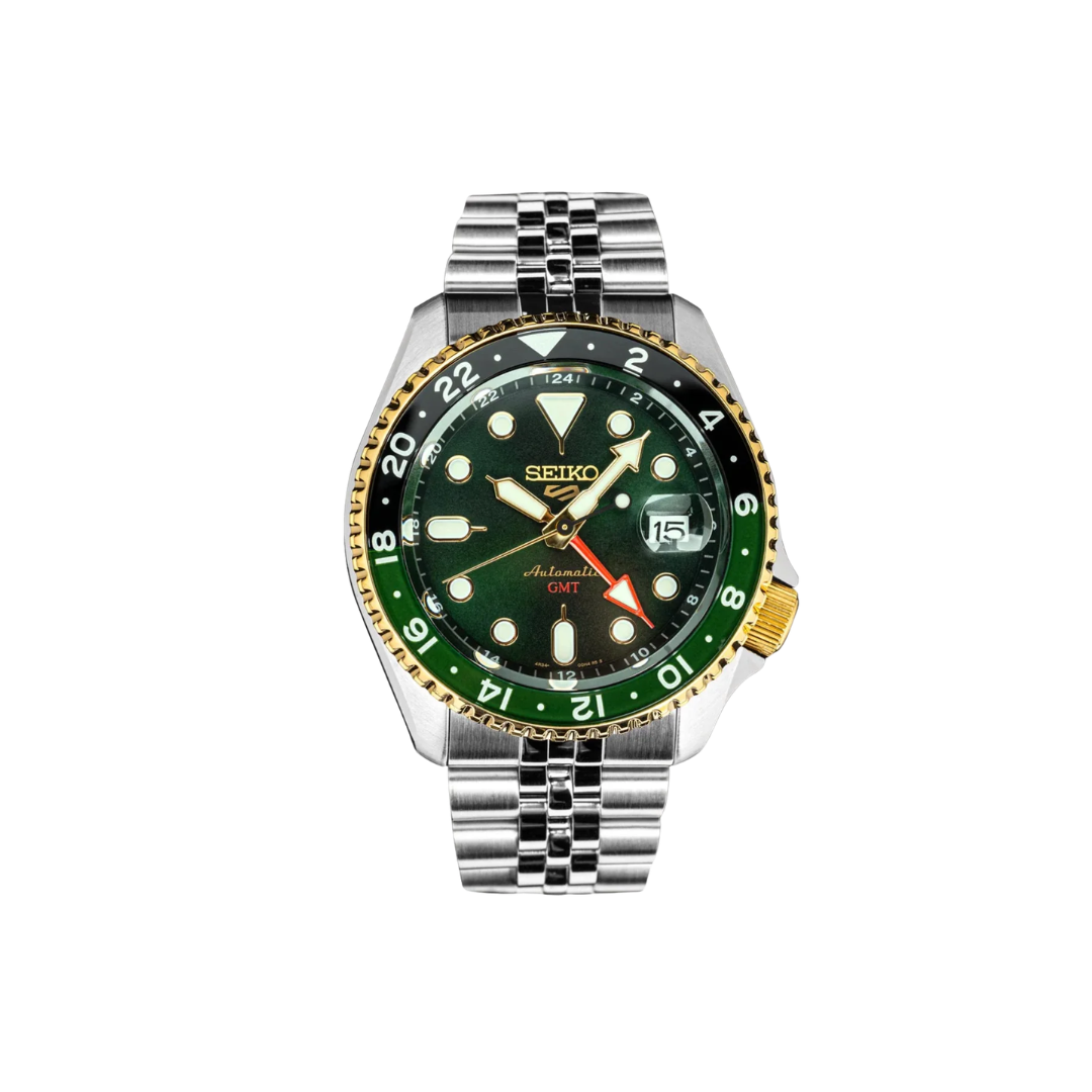 Seiko 5 Sports Forest Green Sunrise - India Limited Edition GMT 42.5 mm