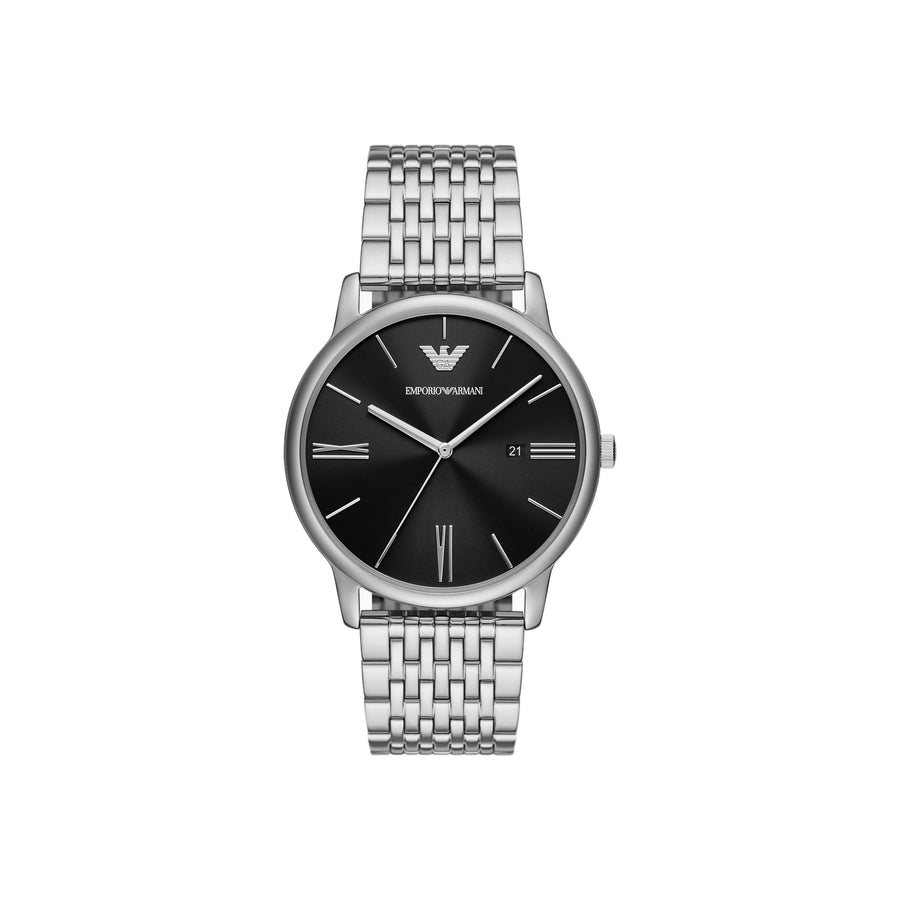 Three-Hand Date Stainless Steel Watch (AR11600)