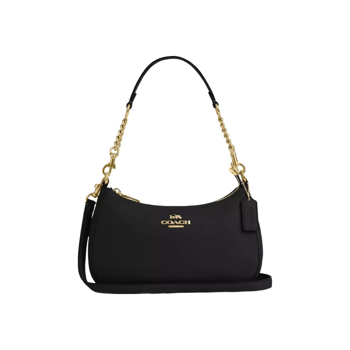 Coach Teri Shoulder Bag in Gold Black