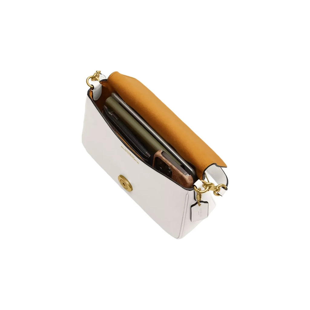 Coach Soft Tabby Shoulder Bag in Brass Chalk