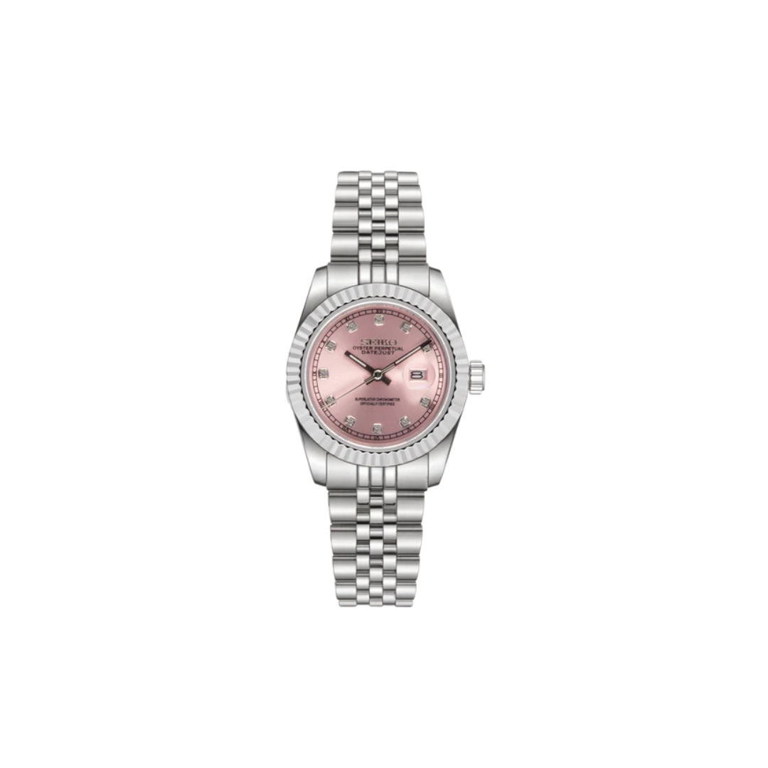 Seiko Mod Datejust  Pink Diamond 31mm