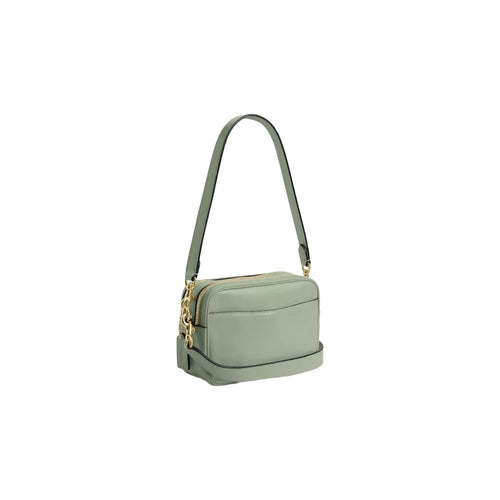 Coach Mini Carey Crossbody Bag in Gold Light Pistachio