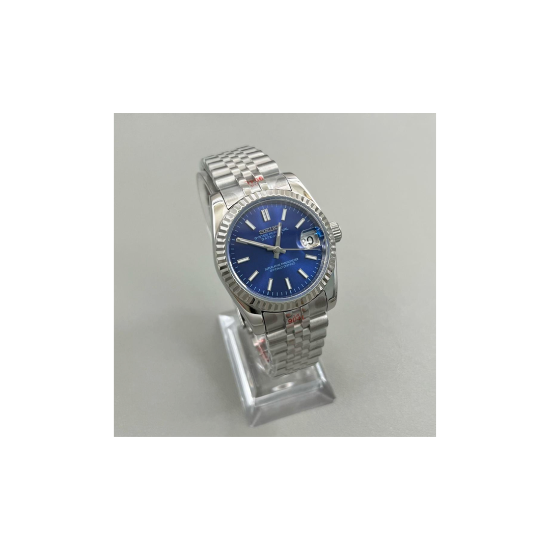 Seiko Mod Datejust Blue