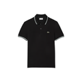 Lacoste Regular Fit Trim Accent L.12.12 Polo T-Shirt- Black