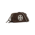 Tory Burch Mini Miller Suede Crossbody Bag Shadow Oak