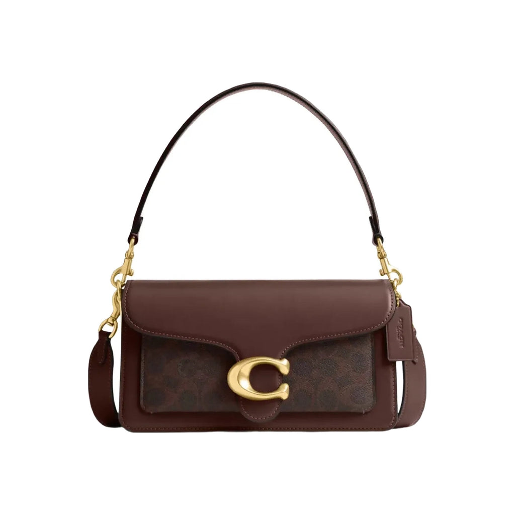 Coach Tabby Shoulder Bag 26 In Signature Canvas in Brass Maple