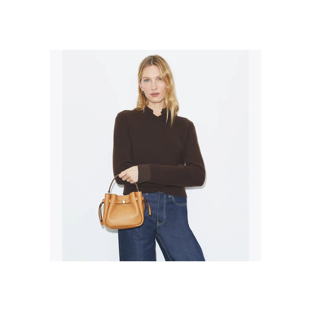 Tory Burch Mini Romy Bucket Bag Tiramisu