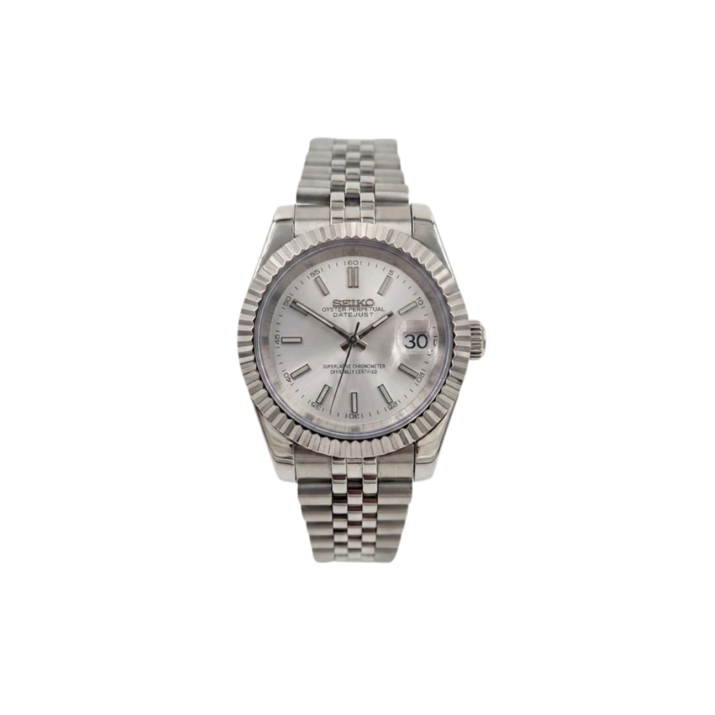 Seiko mod Datejust White