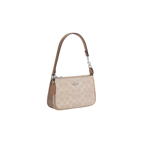 Coach Nolita 19 In Signature Canvas in Silver Sand Taupe