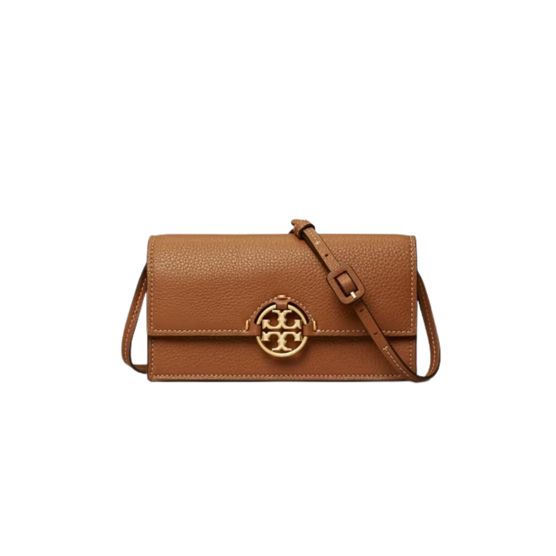 Tory Burch Black Miller Small Tan  Cross Body Bag