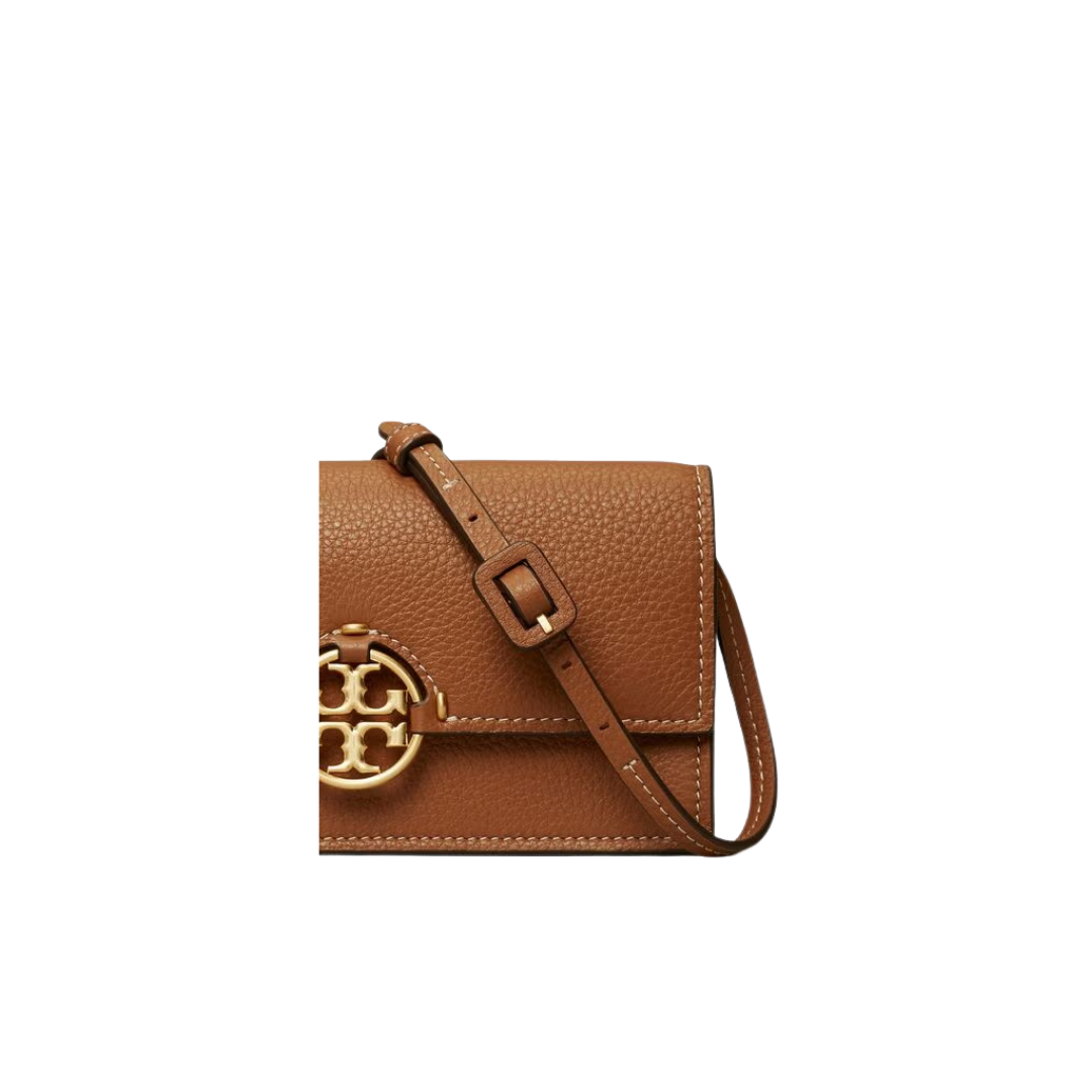 Tory Burch Black Miller Small Tan  Cross Body Bag