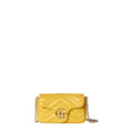 Gucci GG Marmont Mini Bag in Yellow Leather