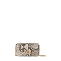 Gucci GG Marmont Python Mini Shoulder Bag in Natural