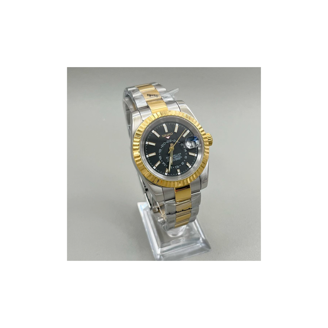 Seiko Mod Sky Dweller Black Two Tone