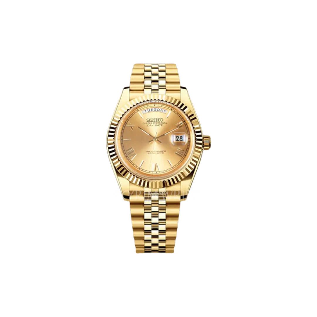 Seiko Mod Day-Date Gold