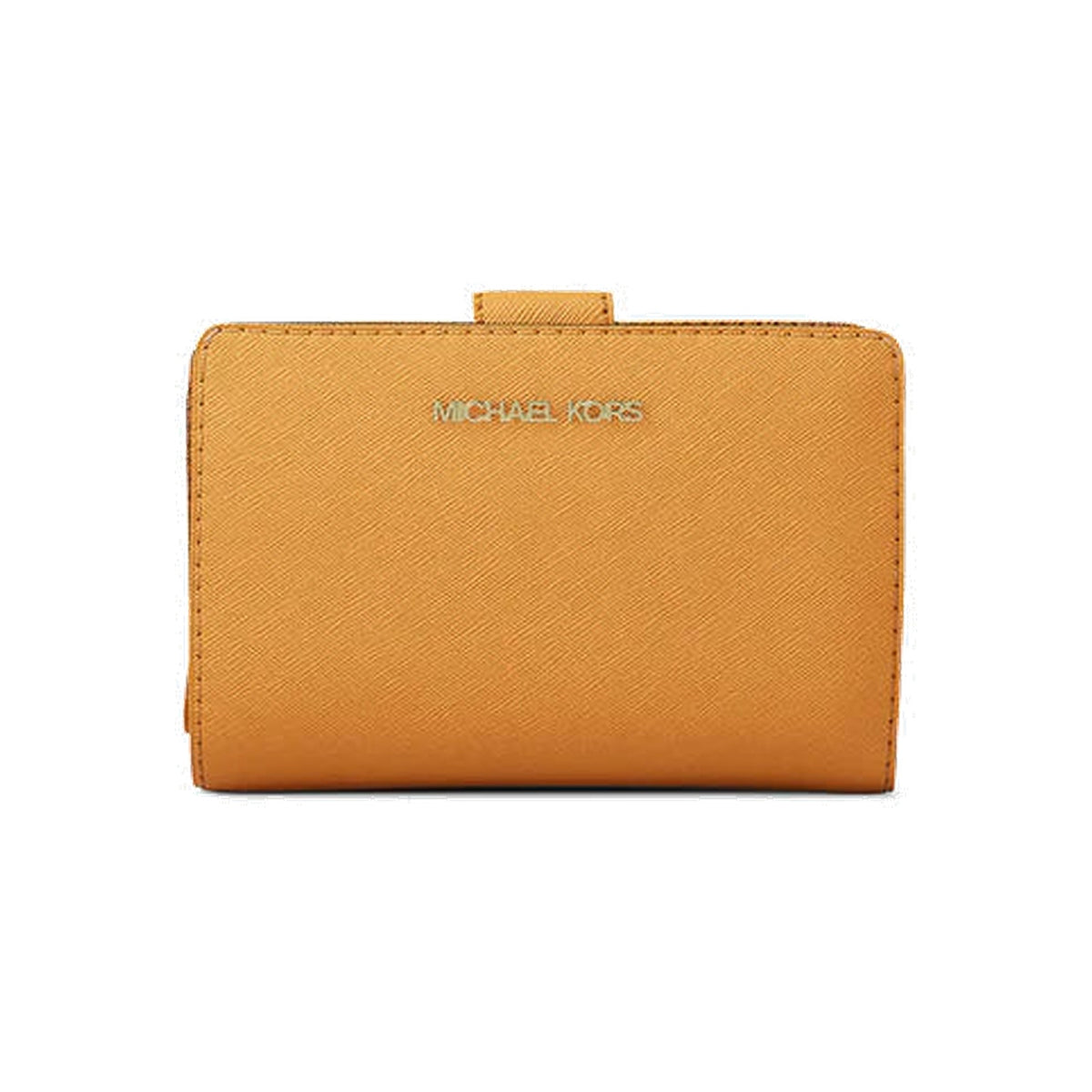 Michael Kors Medium Crossgrain Leather Wallet Radiant Orange