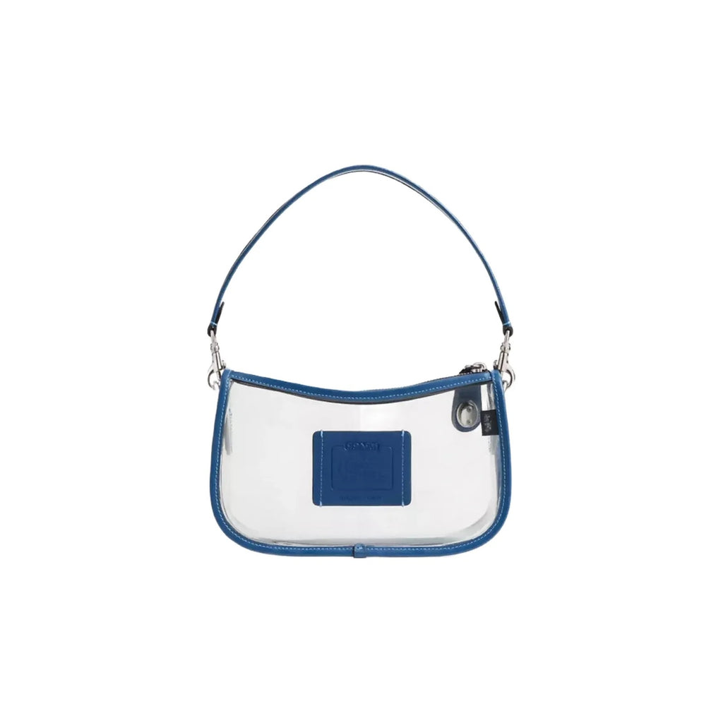 Coach Stadium Swinger Bag in Silver True Blue