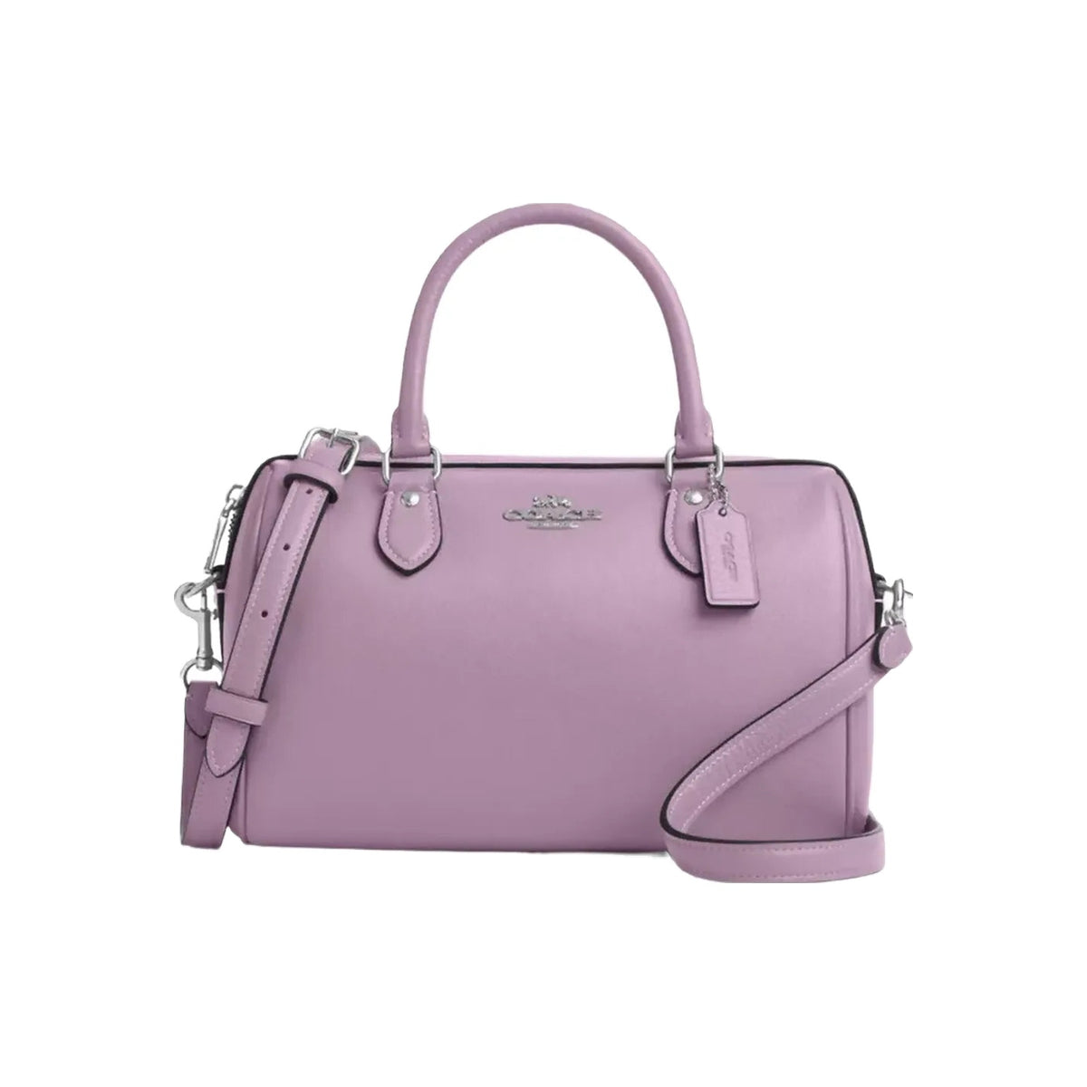 Coach Rowan Satchel Bag in Silver Jasmine