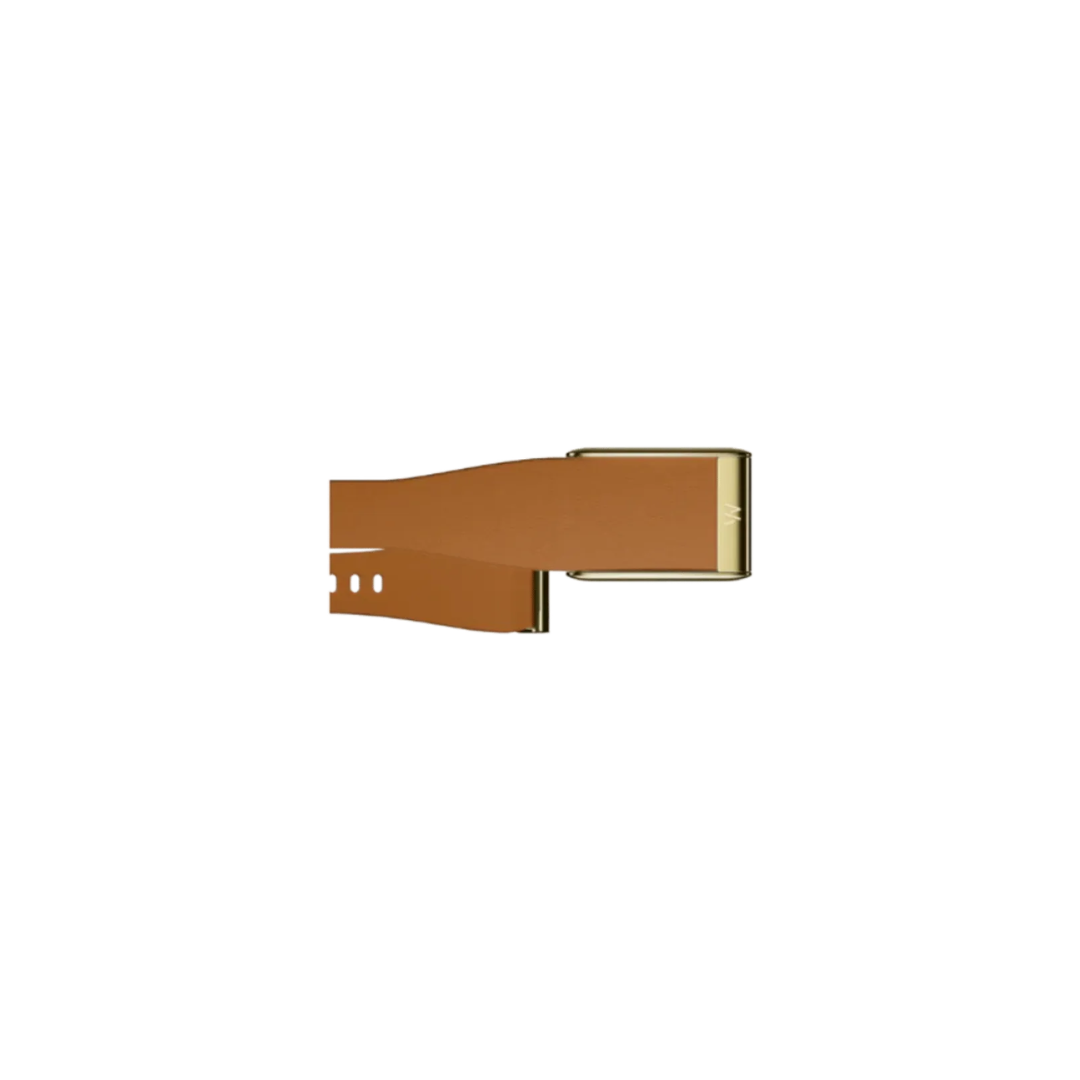 Whoop 5.0 Leatherluxe Tapered Camel With Gold Band (12 Month Peak Subscription Included)