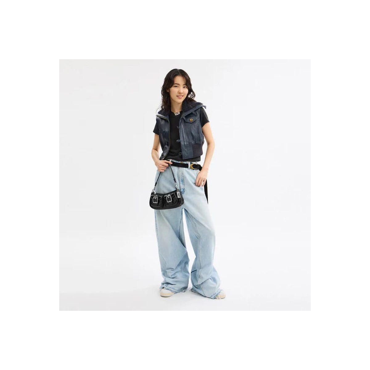 Coach Ashton Bag Silver Black