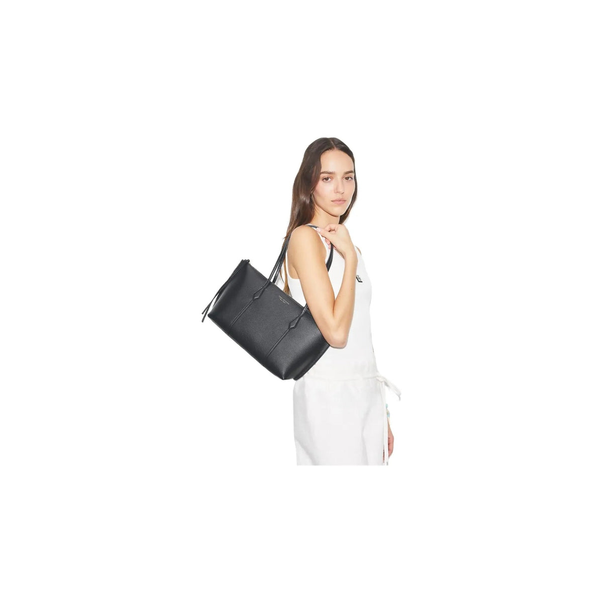Tory Burch Small Perry Zip Tote Black