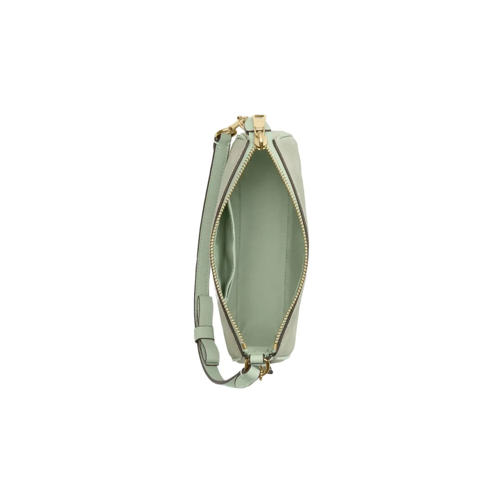 Coach Nolita 19 With Floral Print And Bow in Gold Pale Green
